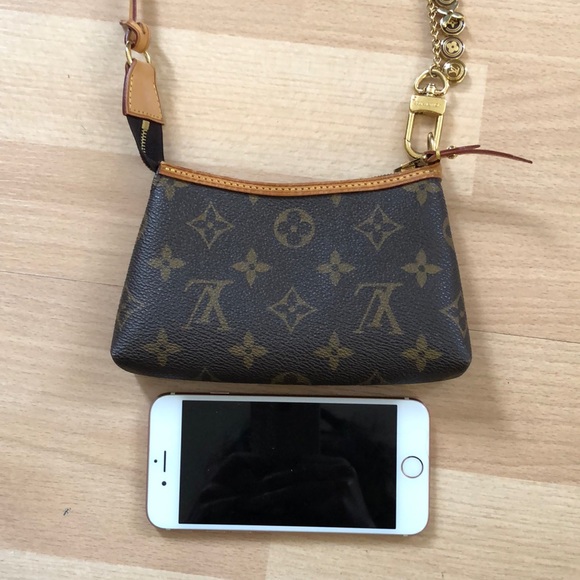 🌸🌸VINTAGE🌸🌸Louis Vuitton Delightful Mini POCHETTE + Bag Charm - Picture 4 of 16